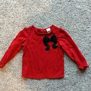 Janie and Jack red knit top size 3T girls